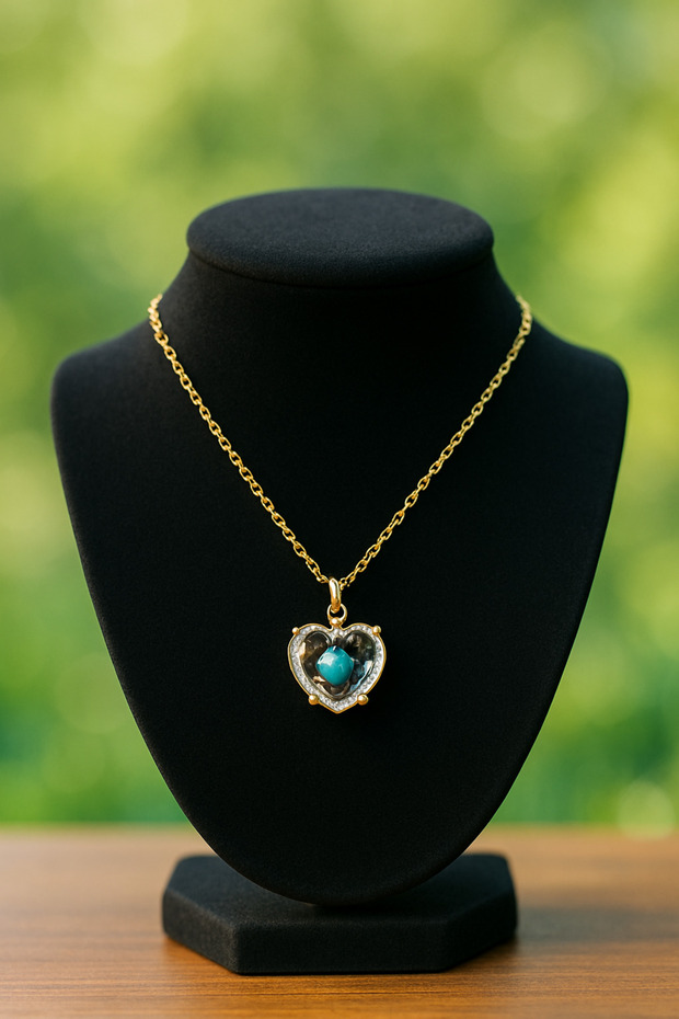 قلادة قلب الزمرد - 2