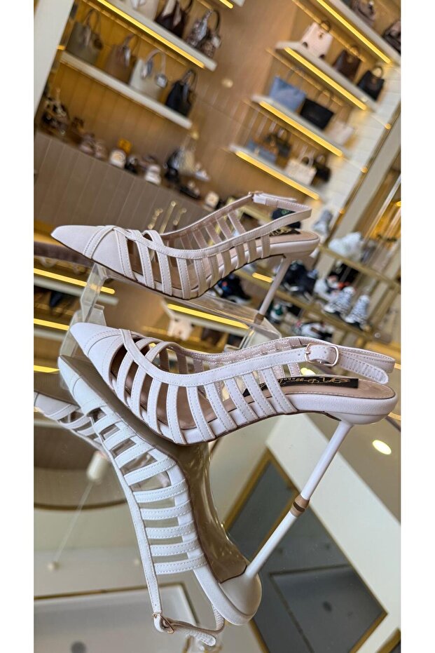 Women's Open Back Model Heeled Shoes