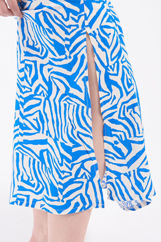 Zebra Print Plaj Elbisesi - 8