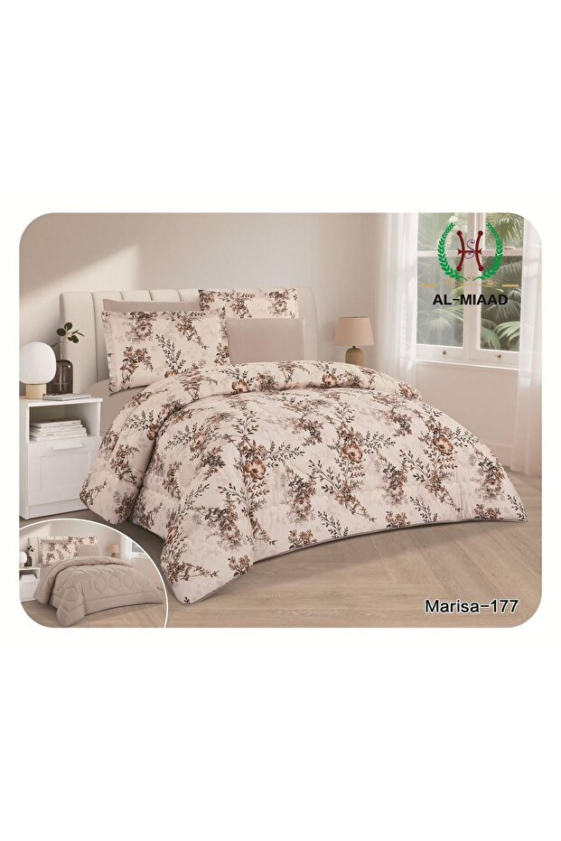 6-piece printed double bedspread - 1