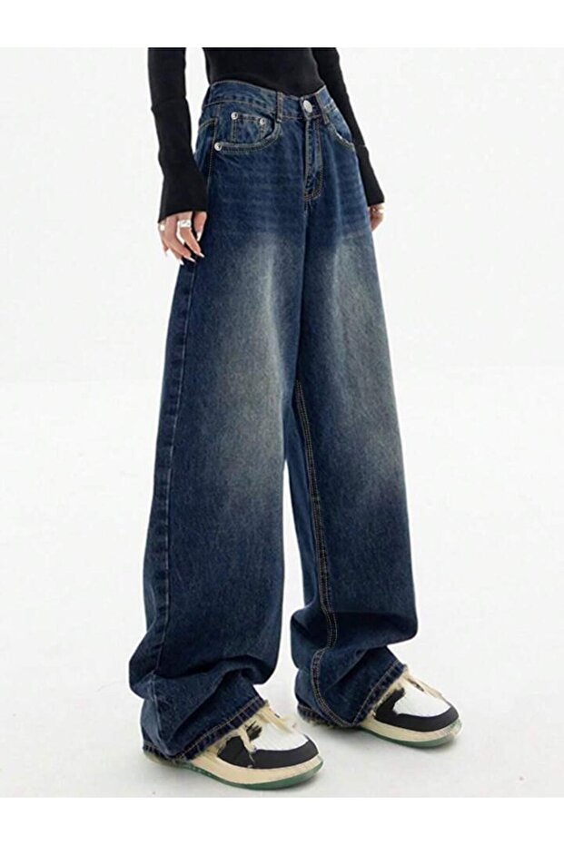 Baggy Green Tint Pocket Jean Pants