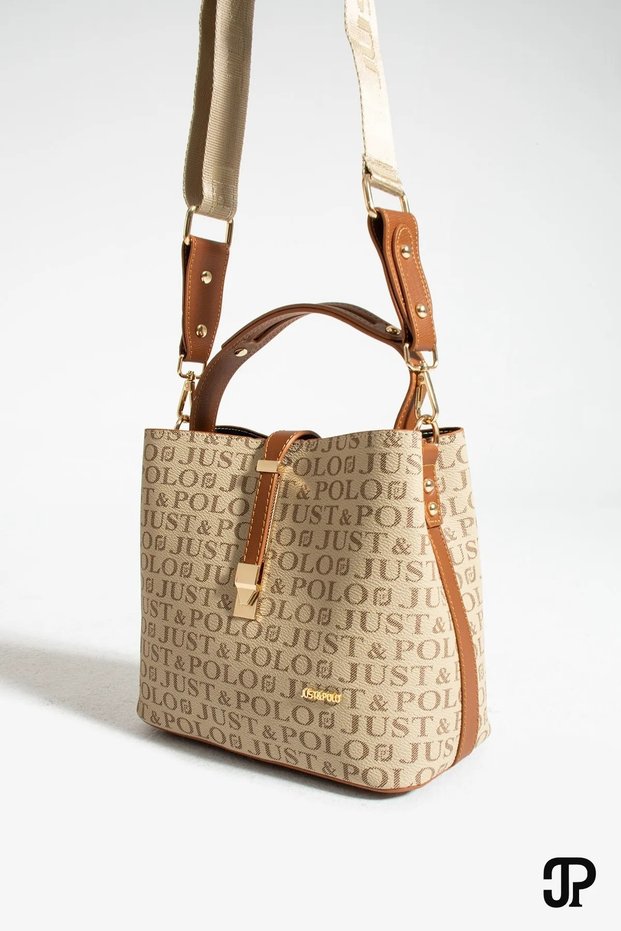 Women's Medium Size Waterproof Faux Leather Printed Hand and Shoulder Bag Shopper 342055Pc
