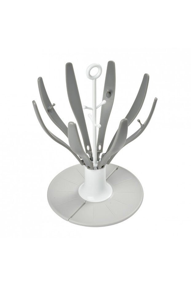 Uscator pliabil biberoane Floare Grey