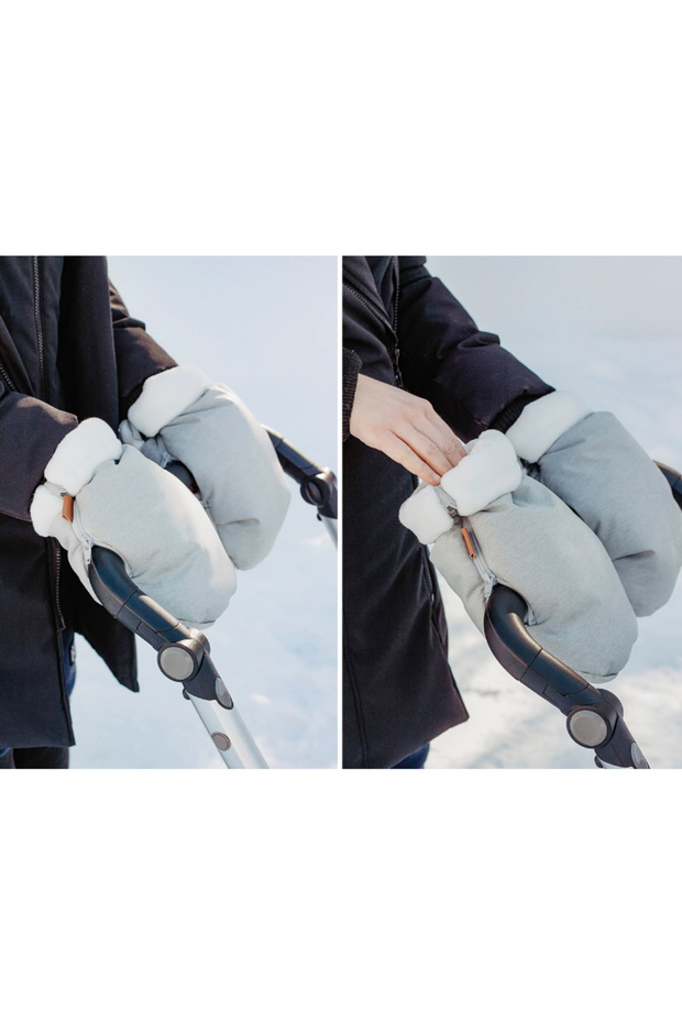 Heather Grey Stroller Gloves - 4