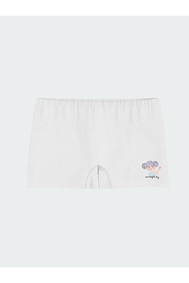 Çiçekli Kız Çocuk Boxer 3'lü (S5) - 4