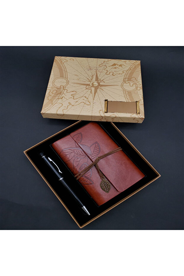 Notebook and Black Touchpen Pen Set