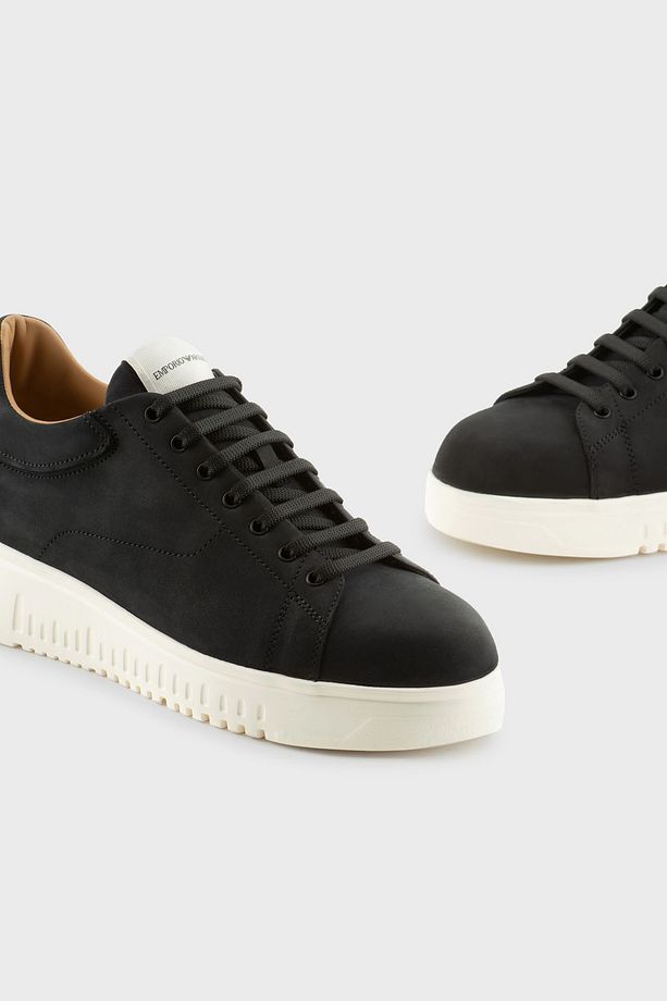 Logolu Hakiki Deri Kalın Taban Sneaker Ayakkabı Erkek AYAKKABI EM003663 AF19998 UC001 - 4