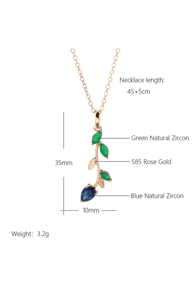 Leaf Design Necklace - 3