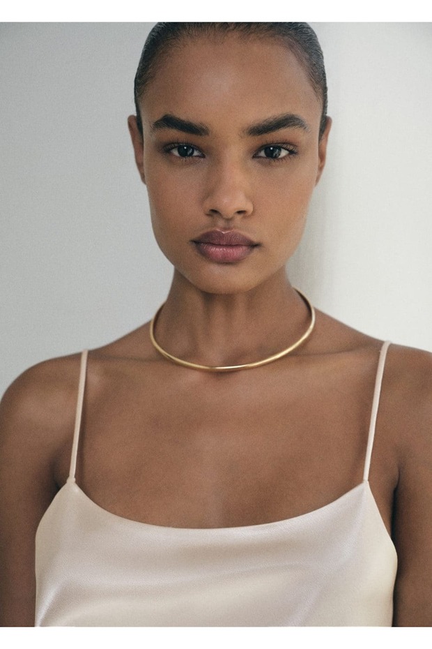 Saten askılı bluz - 6