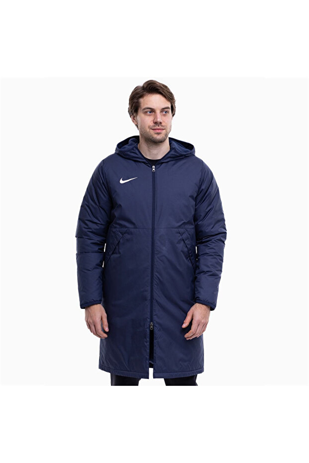 Repel Park Men's Navy Blue Hooded Coat - 1