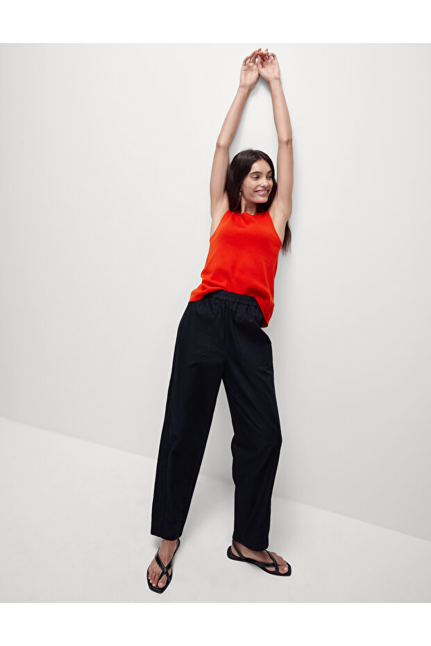 Bisiklet Yaka Triko Bluz - 1