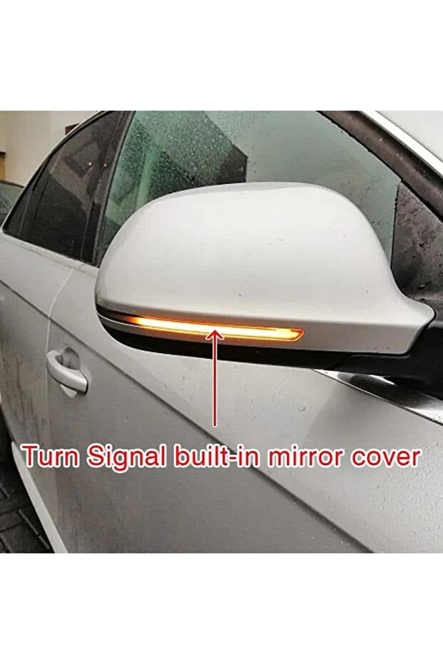 Set of 2 dynamic mirror turn signal lamps Audi A4 B8, A6 C6, A5, Q3, A3 8P - 4