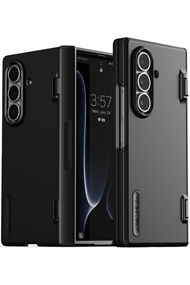 Terra Guard Modern for Samsung Galaxy Z Fold 7 case 2025 with [Hinge Protection] - Black