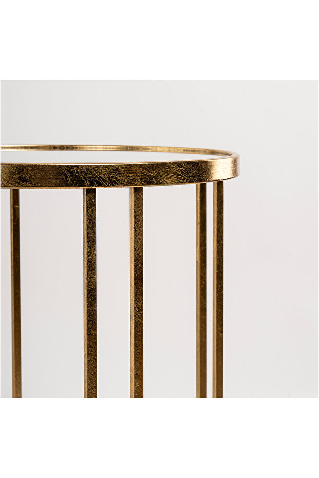 طاولتان متداخلتان - ذهبي - 6