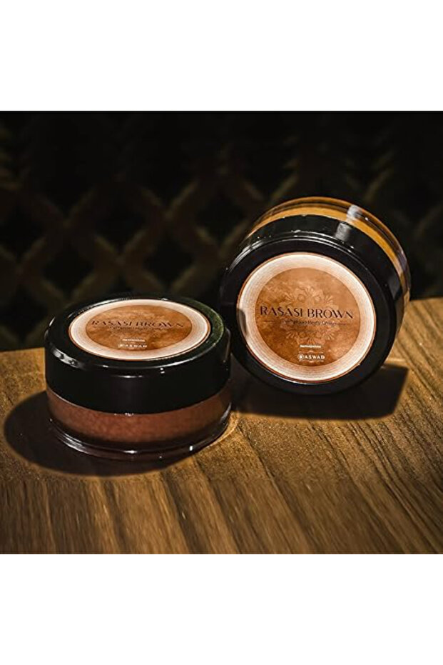 Rassasi Brown Body Cream for Unisex, 8g - Pack of 4