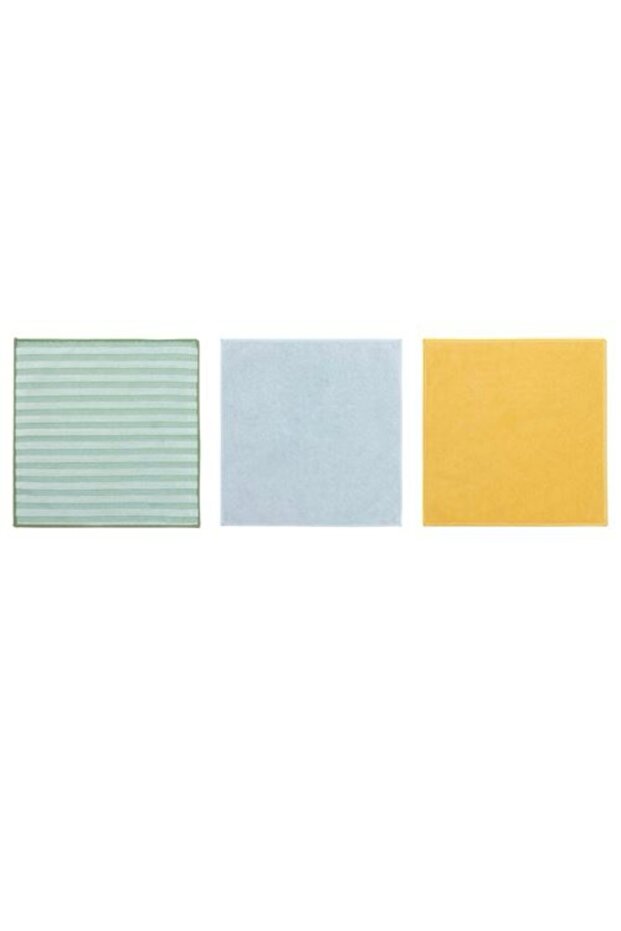قماش مايكروفايبر متعدد الألوان من بيبريج، 28×28 سم، 3 قطع - 1
