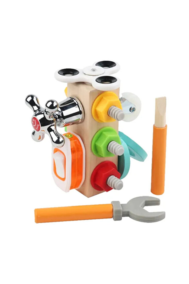 7 in 1 Wooden Sensory Tool Kit with Various Activity