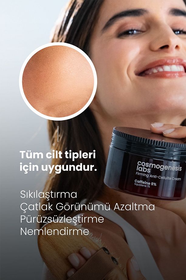 %5 Kafein Içeren Selülit Kremi 300 ml - Sıkılaştırıcı Bölgesel Incelme Sağlayan Çatlak Karşıtı Vegan - 5