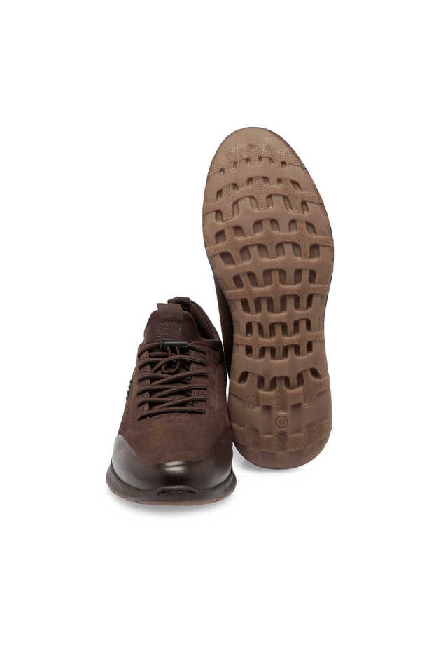 Kahve Hakiki Deri Erkek Casual Ayakkabı - E24S1AY57079-B37 - 4