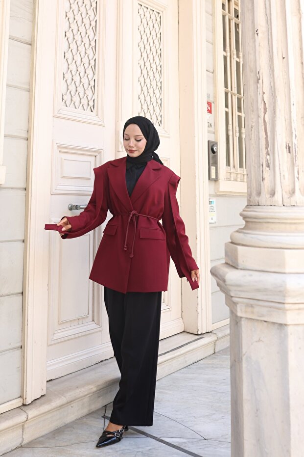 Oversize Tesettür Ceket - 4