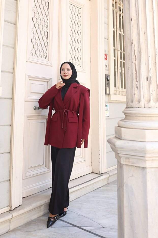 Oversize Tesettür Ceket - 7