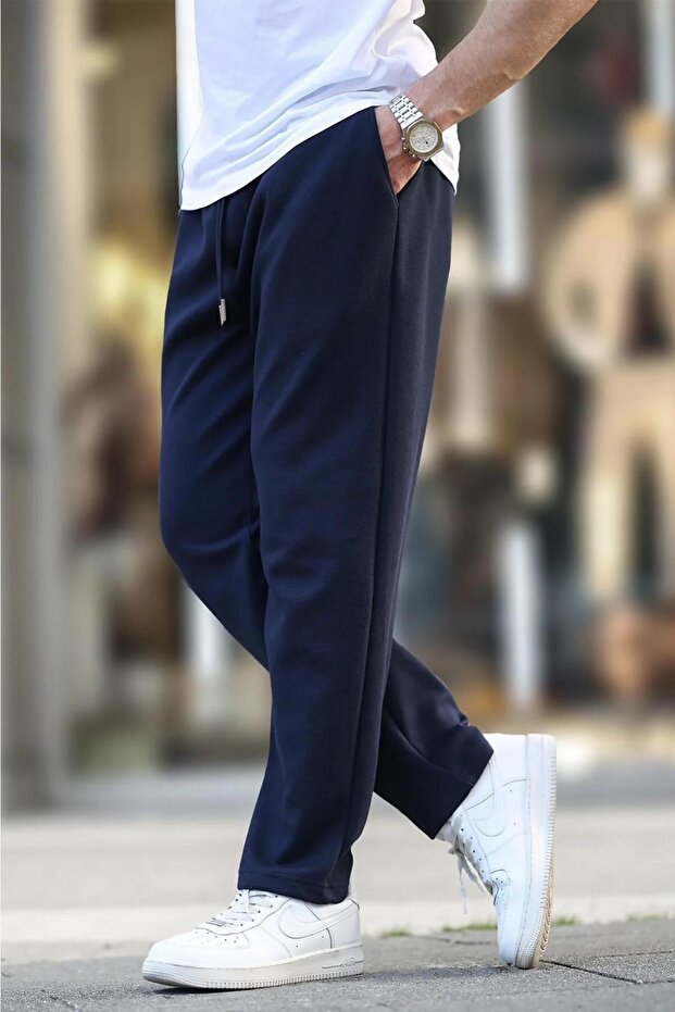 Men's Elastic Waist Lace-Up Jogger Tracksuit Relaxed Fit