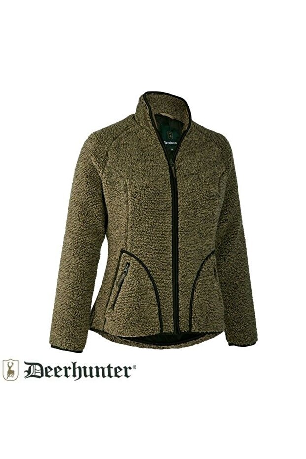 Lady Geneva Fiber Green Wool Coat