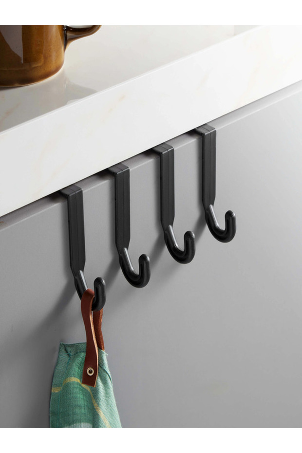 Umerașe practice multifuncționale 4 bucăți negre - 1