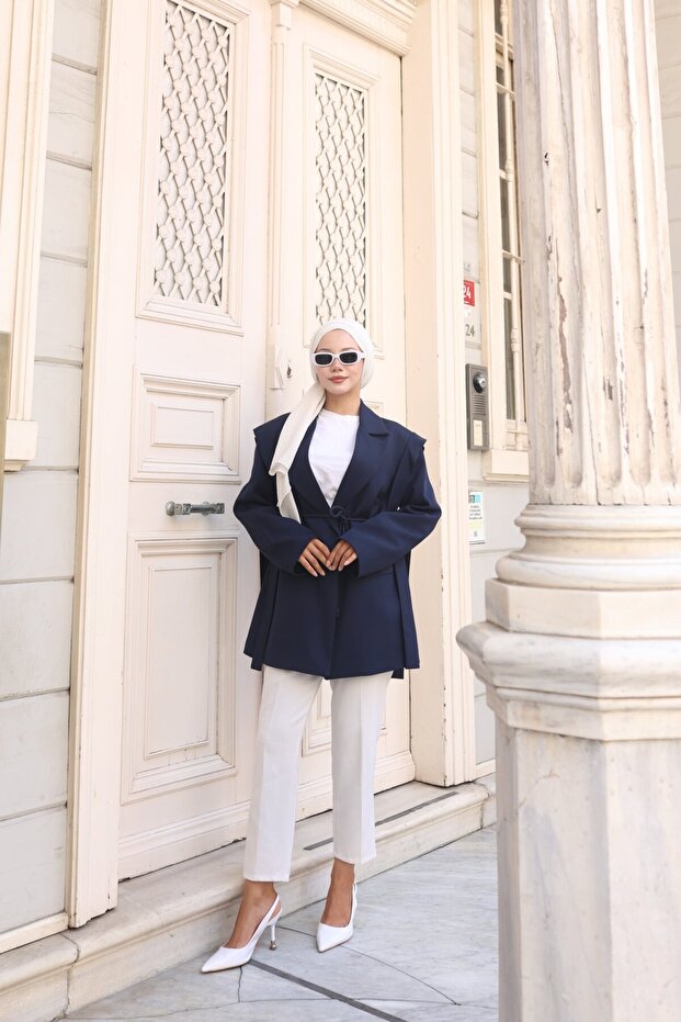 Oversize Tesettür Ceket - 7