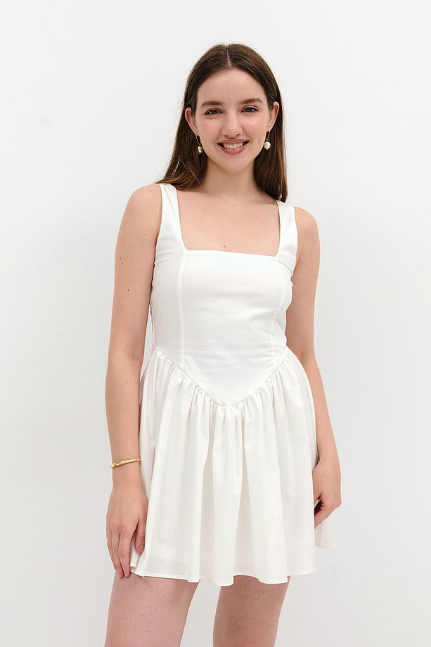 Askılı Mini Elbise E17422 - 4
