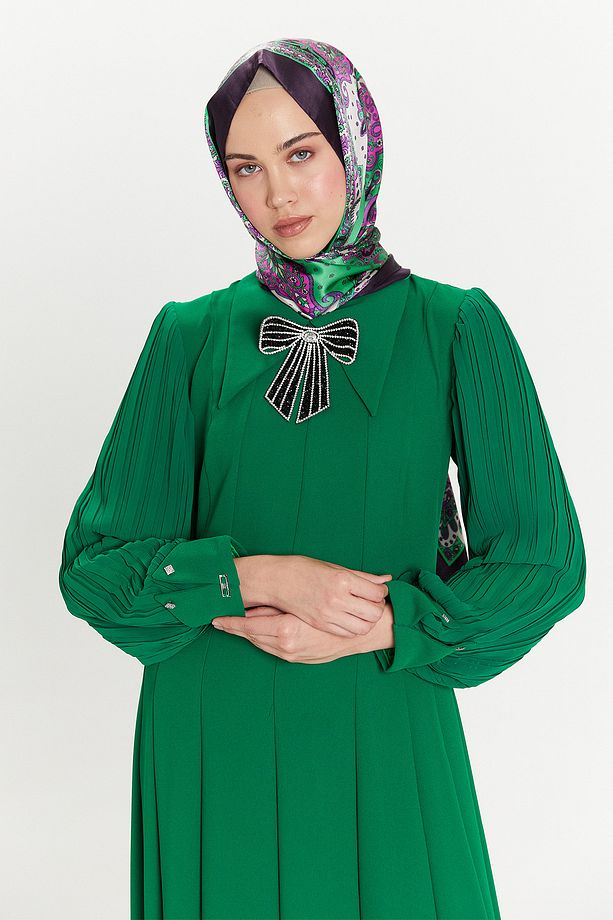 Broşlu Davet Elbisesi - 4