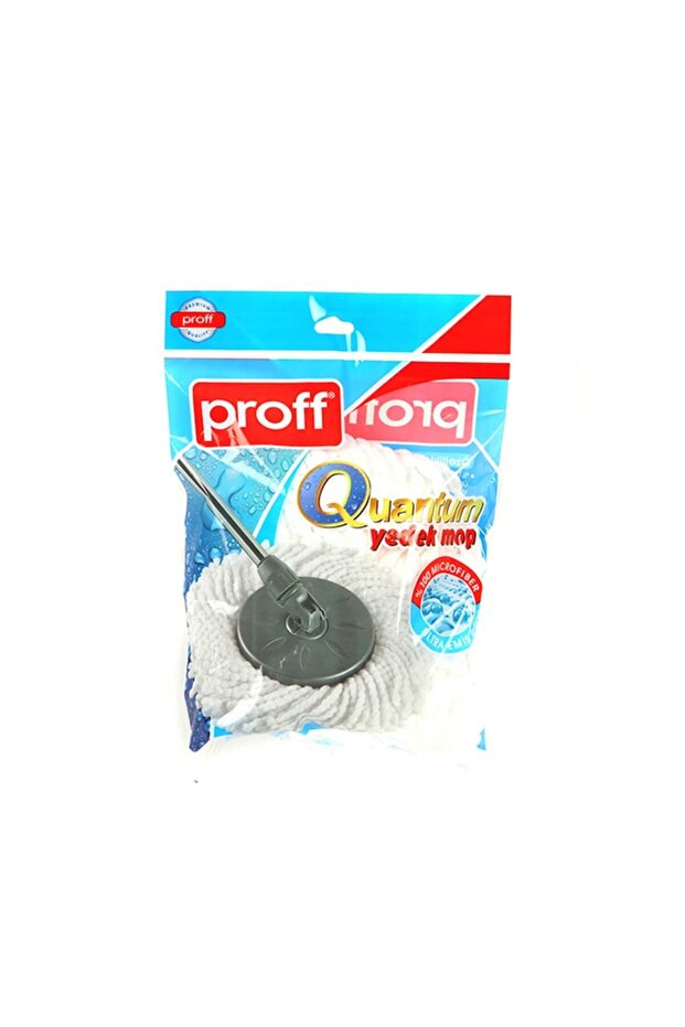 Rotating Mop Refill with Microfiber Proff, White Color - 2