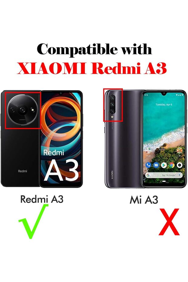 360 case compatible with Xiaomi Redmi A3 - V2 Transparent front and back - 2