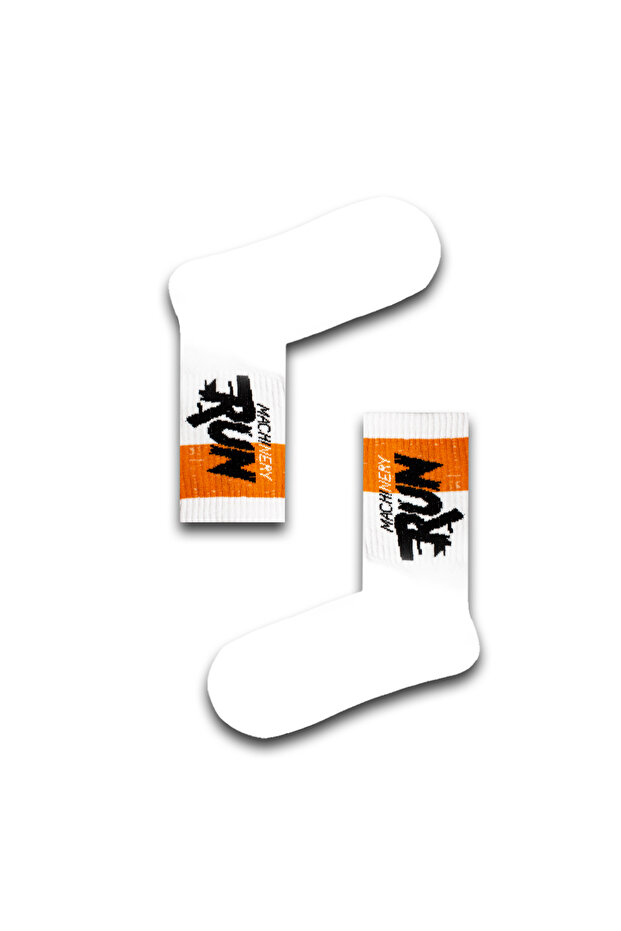 Run Patterned Unisex Athletic Socks - 1