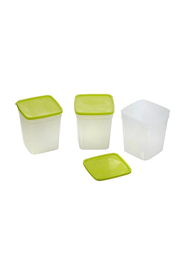3-Piece BPA Free Freezer Storage Stackable Container Set 946ml - 1