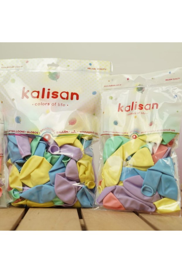 Kalisan Macaron Balloon Mixed Color 100 Pack 12 Inch Soft Color