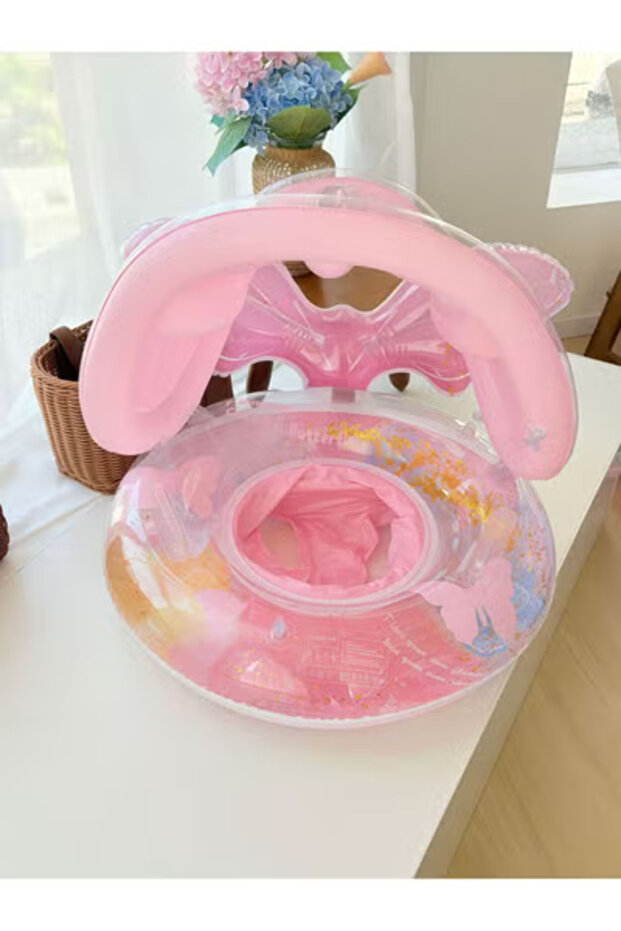 عوامة سباحة قابلة للنفخ مع مظلة - 2