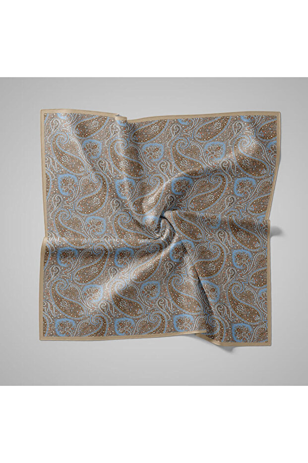 Natural Patterned Scarf - 1