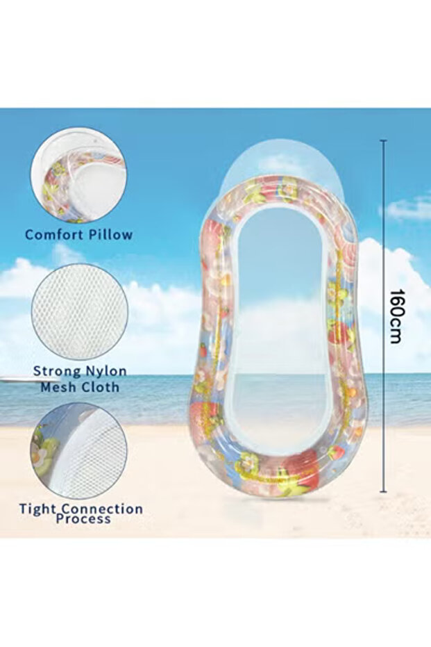 عوامة سباحة قابلة للنفخ بطول 160 سم - 2