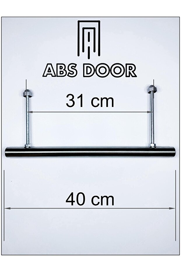 ÇELİK KAPI ÇEKME KOLU BORU TİPİ 40 CM - 1