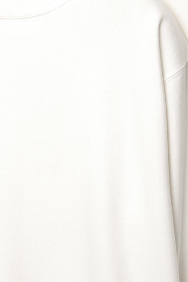 Basic bisiklet yaka sweatshirt - 6