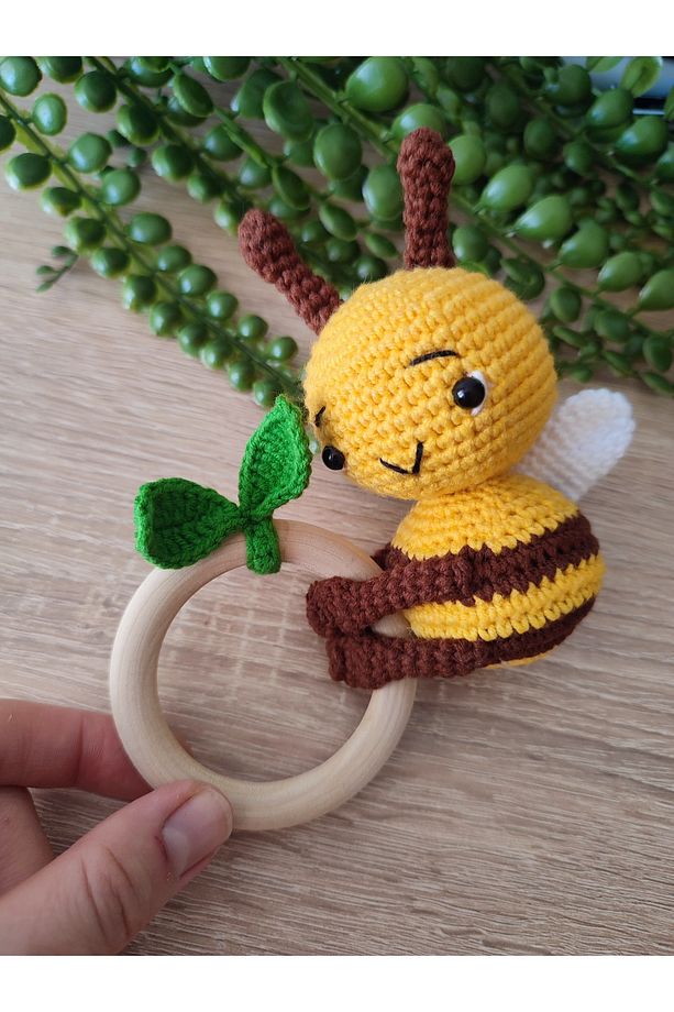 Amigurmi Arı çıngırak ve emzik zinciri - 1