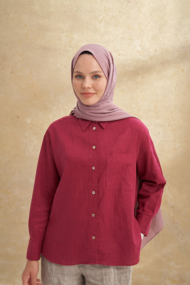 شال منقوش من الخيزران - 1