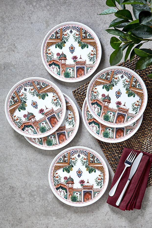 Nakkaş 6 Parça Pasta Tabağı Seti - 1