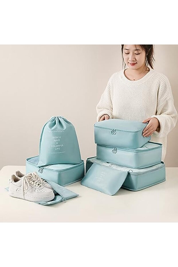 مجموعة من 7 مكعبات تعبئة لحقائب السفر - 3