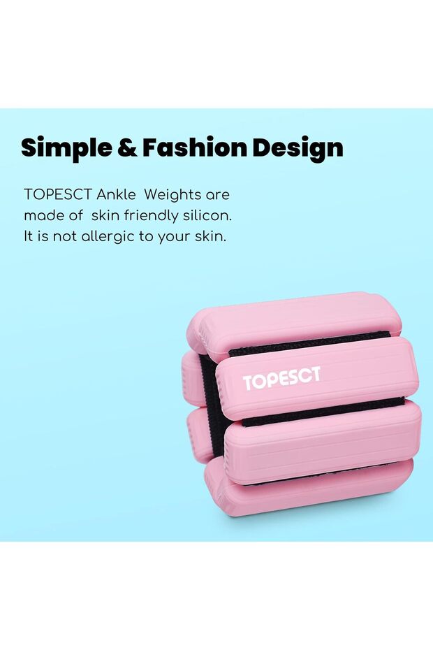 Adjustable Wrist Weights - Set of 2 (1lb Each) | Wearable Wrist & Ankle Weights Bracelet for - 5