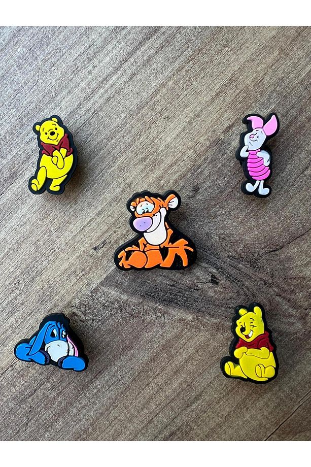Jibbitz Terlik Süsü Winnie the Pooh Karakter Seti 5 ADET - 1