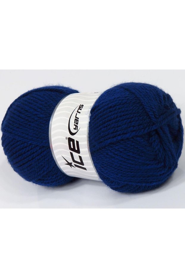 Lot of 4 X 100Gr Skeins Ice Yarns Bulky Atlas Hand Knitting Yarn Dark Blue