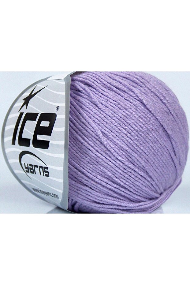 8X50Gr. Adel Cotton, Acrylic Light Lilac Baby, Summer Yarns, Cotton