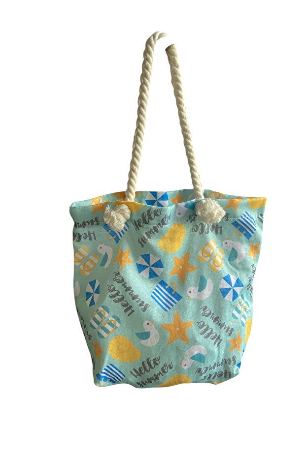 حقيبة الشاطئ اليومية بنمط نجم البحر - 1